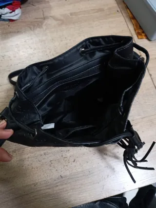 Bolso rock calaveras negro