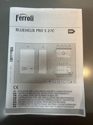 Termostato Ferroli Inalámbrico digital con recepto