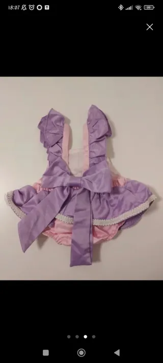 Abito Carnevale Neonata Rapunzel