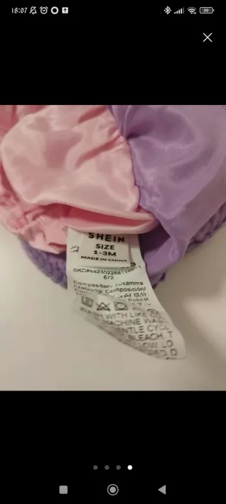 Abito Carnevale Neonata Rapunzel