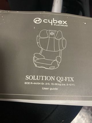Silla CYBEX Solution Q-Fix Grupo 2/3 Rosa