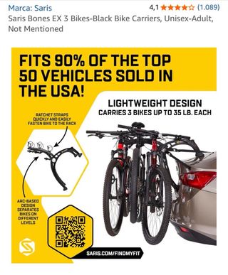 Soporte 3 Bicis Saris Bones EX