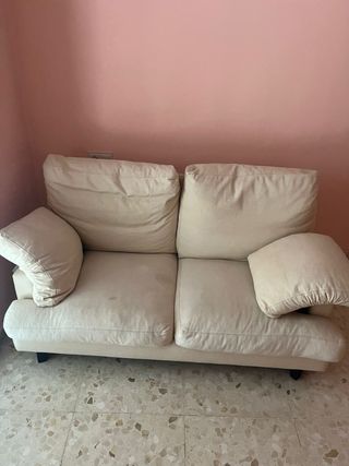 Sofá de 2 plazas beige