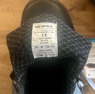 Zapato de Seguridad Cofra Negro
