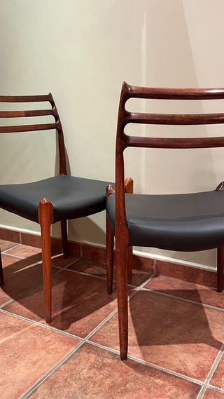 Lote 6 Sillas Niels Otto Moller Diseño