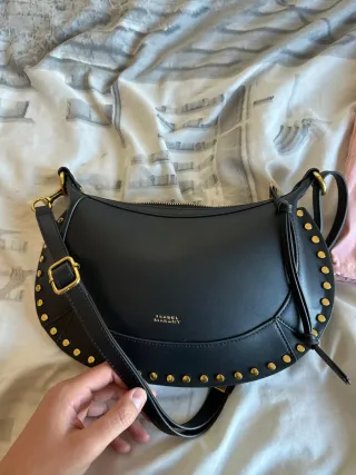 Bolso Isabel Marant Negro Tachuelas