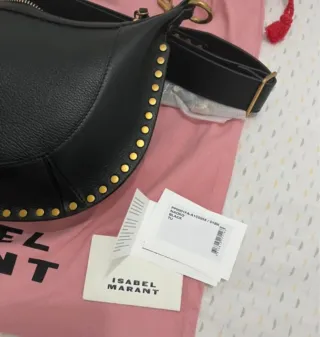 Bolso Isabel Marant Negro Tachuelas