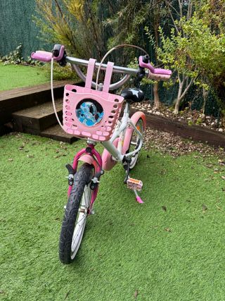 Bicicleta infantil Decathlon rosa 3-8 años