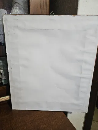 Quadro vintage su foglia dorata