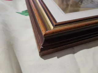 Quadro vintage su foglia dorata