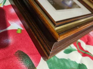 Quadro vintage su foglia dorata