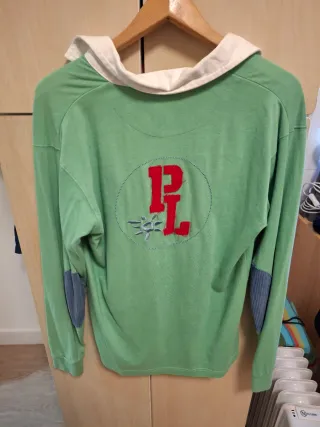 Polo Padel Lobb Verde y Blanco