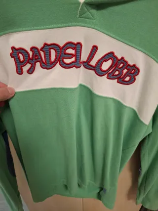 Polo Padel Lobb Verde y Blanco