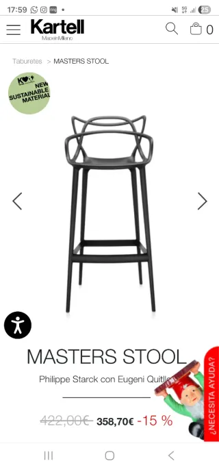 Taburetes Kartell Negros