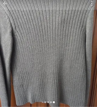 Chaqueta Stradivarius Mujer Talla L, punto y pelo