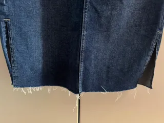 Falda midi vaquera azul