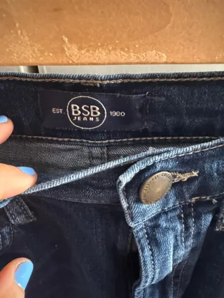 Falda midi vaquera azul