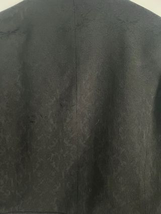 Giacca Motivi Nera Cropped Elegante L