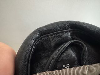 Chaqueta de cuero negra hombre