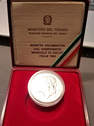 500 Lire Argento Italia Mondiali Calcio 1990