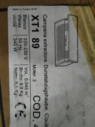 Campana extractor de cocina Teka NUEVA