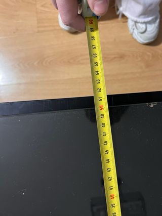 Conjunto 2 mesas nido centro cristal negro