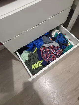 Armario Ikea SMÅSTAD gris y blanco