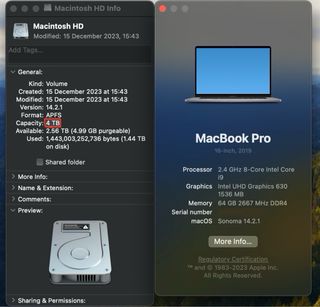 MacBook Pro A2141 16” i9 64GB RAM 4TB SSD