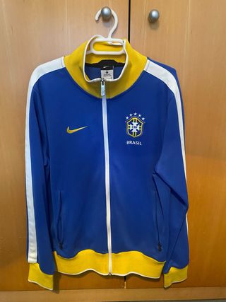 Chaqueta Nike Brasil CBF Azul y Amarillo