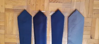 Corbatas azules y grises