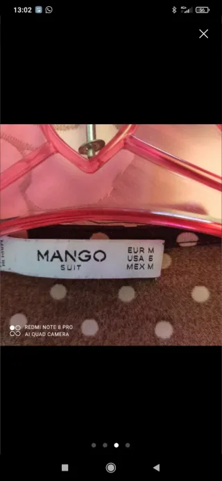 Vestido midi lunares elástico