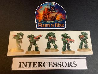 5 Space Marine Intercessors Warhammer 40k