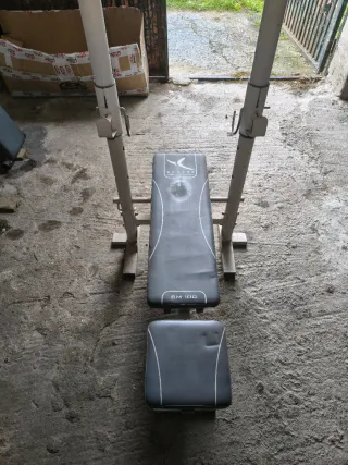 Banco de press de banca y abdominales