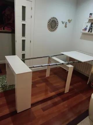 Mesa de comedor extensible madera
