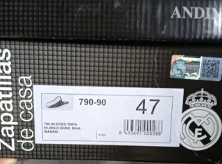 Zapatillas Casa Real Madrid Azul y Blanco