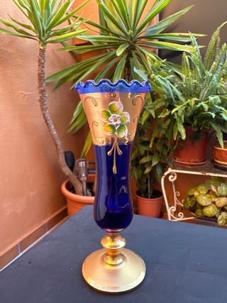 Copa Florero Murano Técnica Tres Fuegos