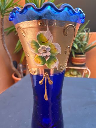 Copa Florero Murano Técnica Tres Fuegos