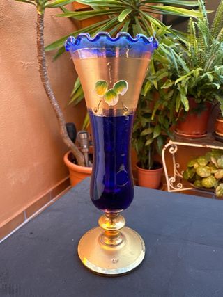 Copa Florero Murano Técnica Tres Fuegos