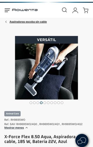 Aspiradora Rowenta X-Force Flex 8.50 Aqua