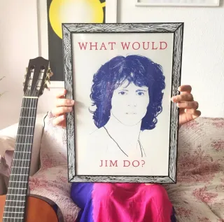 Print Jim Morrison What Would Jim Do?