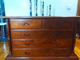 conjunto muebles de algarrobo macizos