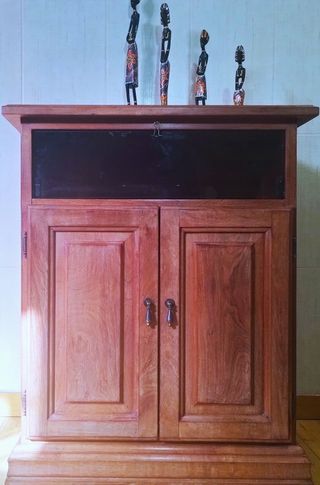 conjunto muebles de algarrobo macizos