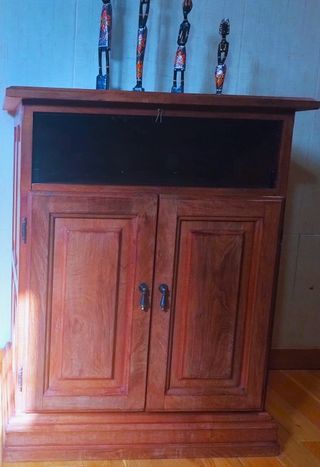 conjunto muebles de algarrobo macizos