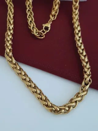 Cadena Hombre Baño Oro 55cm