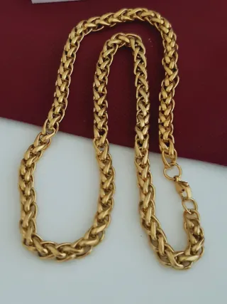 Cadena Hombre Baño Oro 55cm