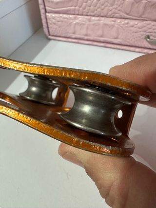 Polea tirolina Petzl Tandem como nueva