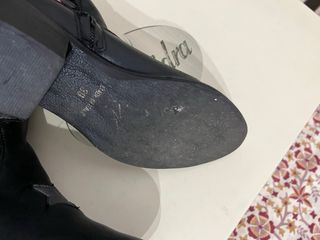 Stivaletti neri texano con stelle argento