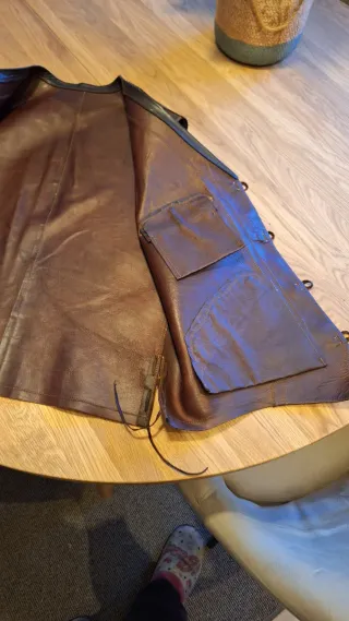 Chaleco montero piel Talla M