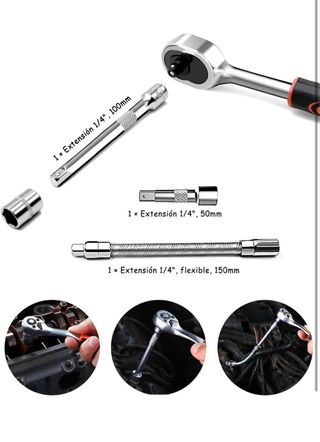 NUEVO! Set 46pcs llaves de vaso con carraca nuevo