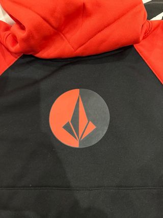 Sudadera chico Volcom negra y roja